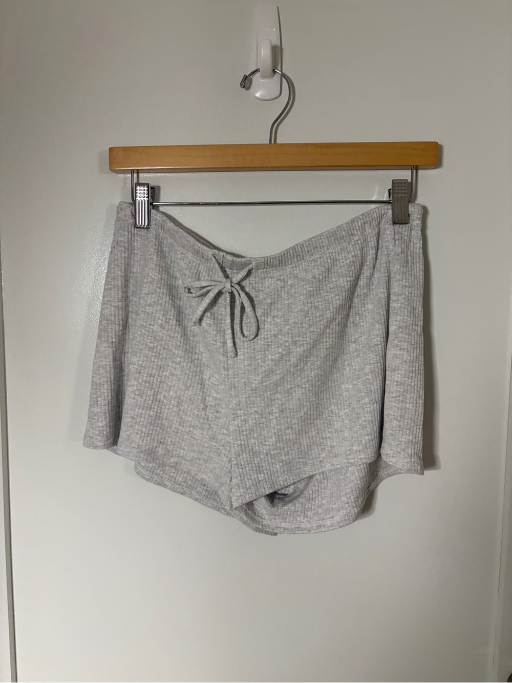 NWT Garage Light Gray Ribbed Lounge Shorts
